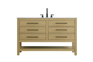 Elegant Lighting - VF60560MHB - Bathroom Vanity - Karson - Honey Brown