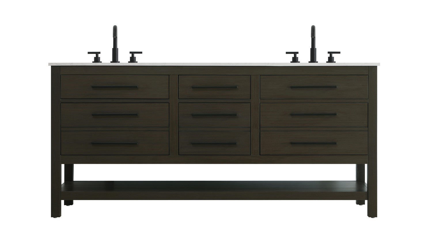 Elegant Lighting - VF60572DMMB - Bathroom Vanity - Karson - Mocha Brown
