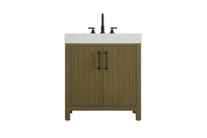 Elegant Lighting - VF60630MCB - Bathroom Vanity - Nathan - Chestnut Brown