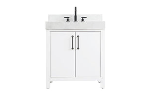 Elegant Lighting - VF60630WH-BS - Bathroom Vanity - Nathan - White
