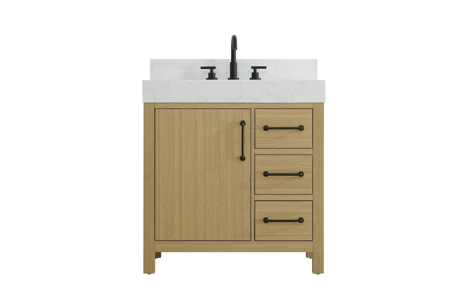 Elegant Lighting - VF60632MHB-BS - Bathroom Vanity - Nathan - Honey Brown