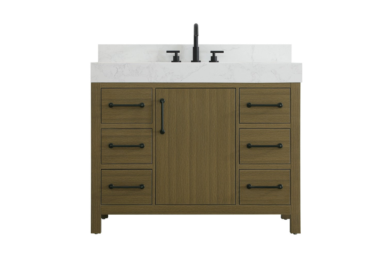 Elegant Lighting - VF60642MCB-BS - Bathroom Vanity - Nathan - Chestnut Brown