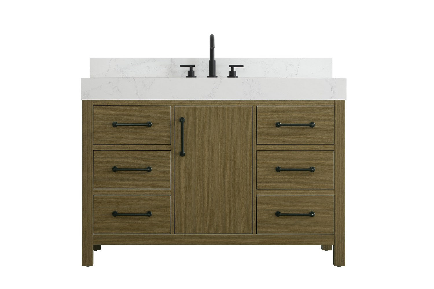Elegant Lighting - VF60648MCB-BS - Bathroom Vanity - Nathan - Chestnut Brown