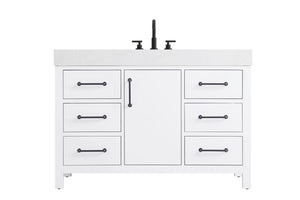 Elegant Lighting - VF60648WH - Bathroom Vanity - Nathan - White
