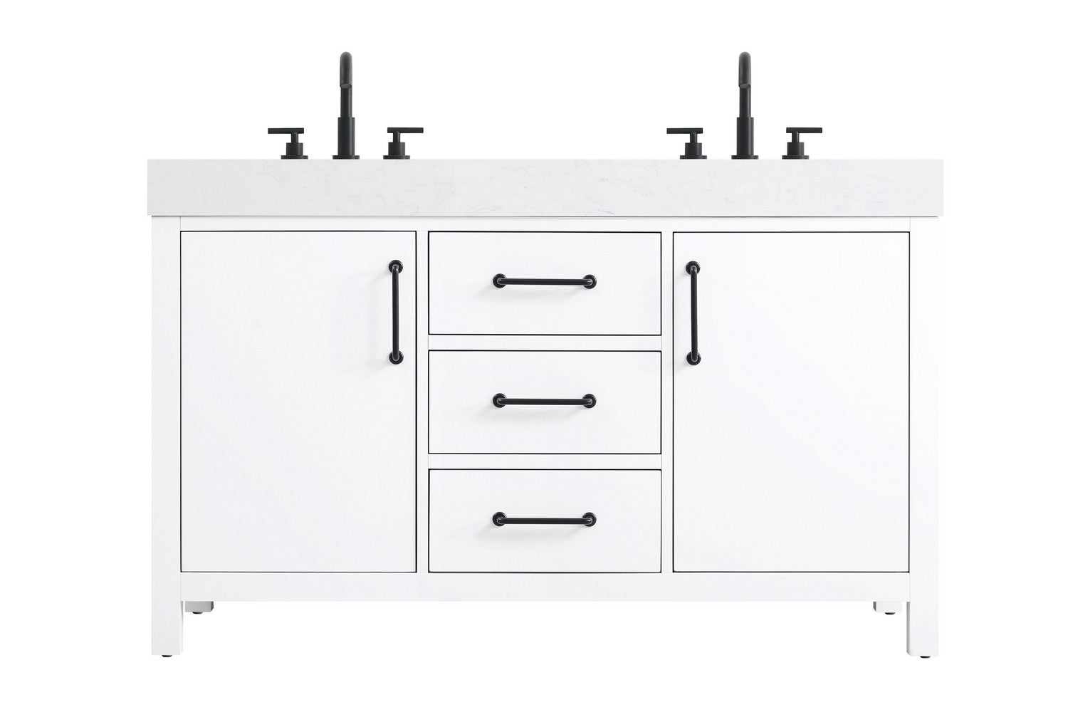 Elegant Lighting - VF60654DWH - Bathroom Vanity - Nathan - White