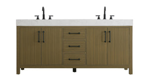 Elegant Lighting - VF60672DMCB - Bathroom Vanity - Nathan - Chestnut Brown