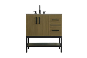 Elegant Lighting - VF60732MCB - Bathroom Vanity - Lennox - Chestnut Brown