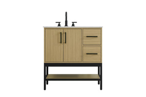 Elegant Lighting - VF60732MHB - Bathroom Vanity - Lennox - Honey Brown
