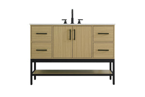 Elegant Lighting - VF60748MHB - Bathroom Vanity - Lennox - Honey Brown