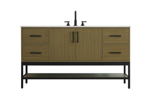 Elegant Lighting - VF60760MCB - Bathroom Vanity - Lennox - Chestnut Brown
