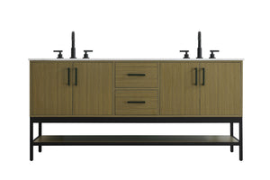 Elegant Lighting - VF60772DMCB - Bathroom Vanity - Lennox - Chestnut Brown