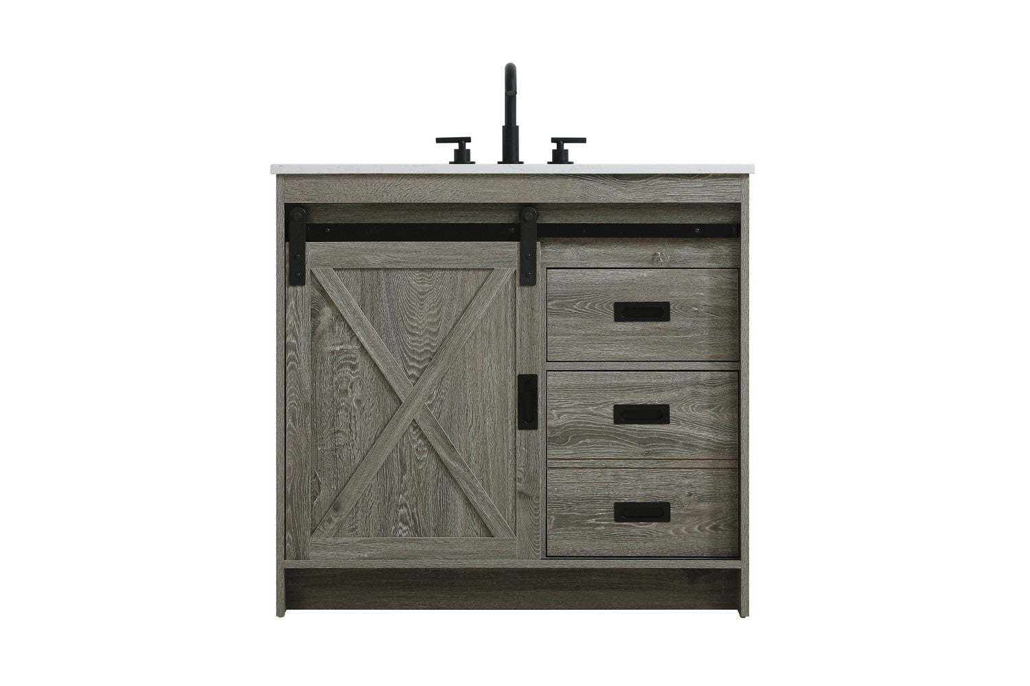 Elegant Lighting - VF90536RG - Bathroom Vanity - Austin - Rustic Grey