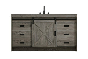 Elegant Lighting - VF90560RG - Bathroom Vanity - Austin - Rustic Grey