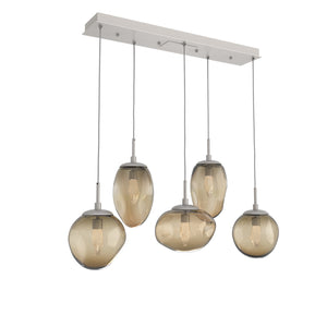 Hammerton Studio - PLB0069-05-BS-GB-C01-L3 - LED Linear Pendant - Cosmos - Beige Silver