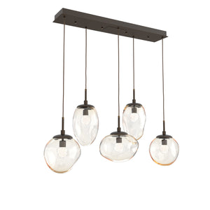 Hammerton Studio - PLB0069-05-FB-FA-C01-L3 - LED Linear Pendant - Cosmos - Flat Bronze