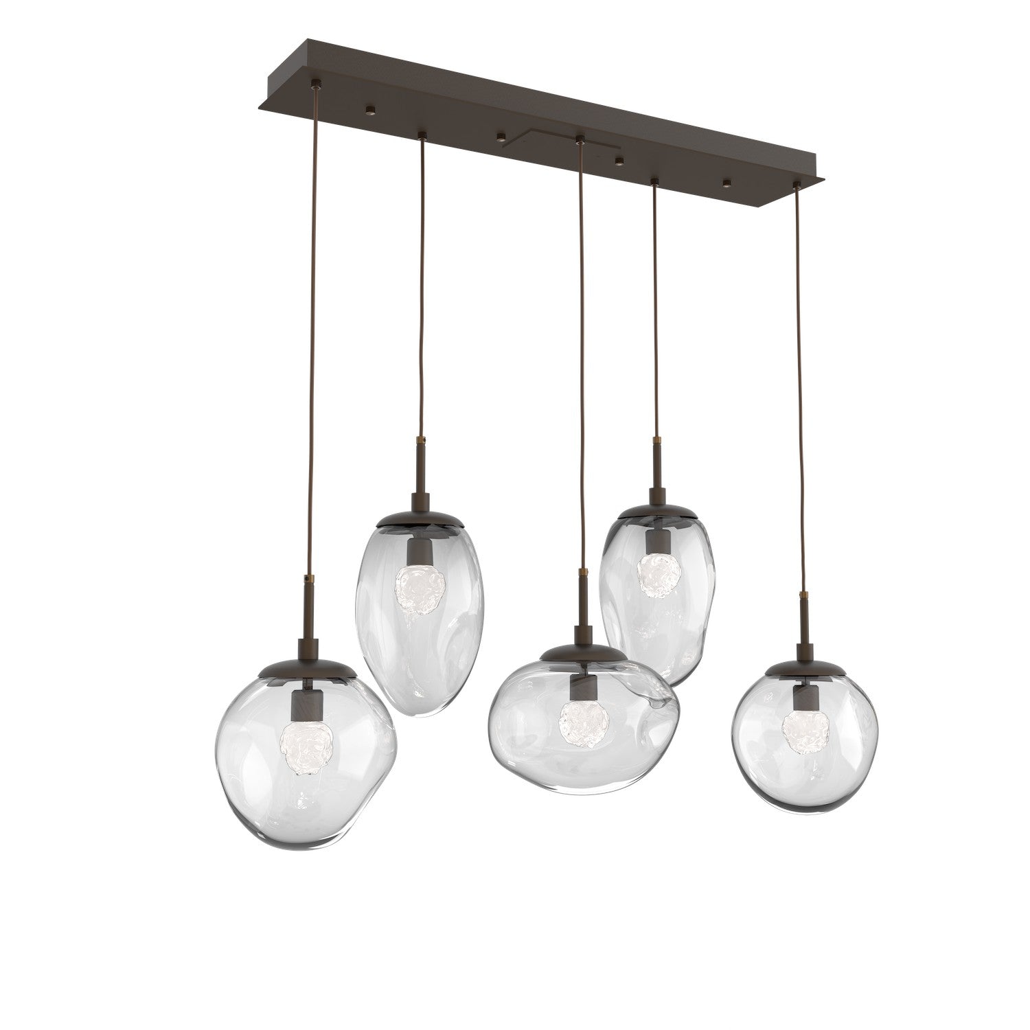 Hammerton Studio - PLB0069-05-FB-FC-C01-L3 - LED Linear Pendant - Cosmos - Flat Bronze