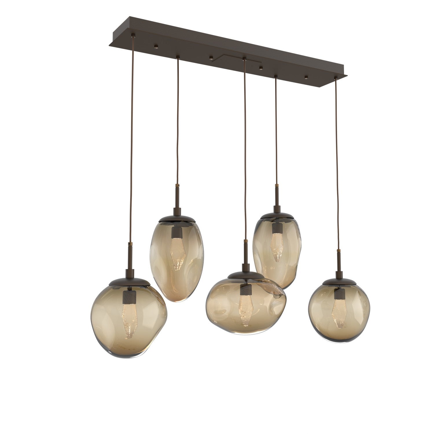 Hammerton Studio - PLB0069-05-FB-GB-C01-L1 - LED Pendant - Cosmos - Flat Bronze