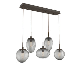 Hammerton Studio - PLB0069-05-FB-GS-C01-L1 - LED Pendant - Cosmos - Flat Bronze