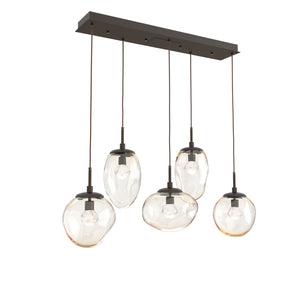 Hammerton Studio - PLB0069-05-FB-ZA-C01-L3 - LED Linear Pendant - Cosmos - Flat Bronze