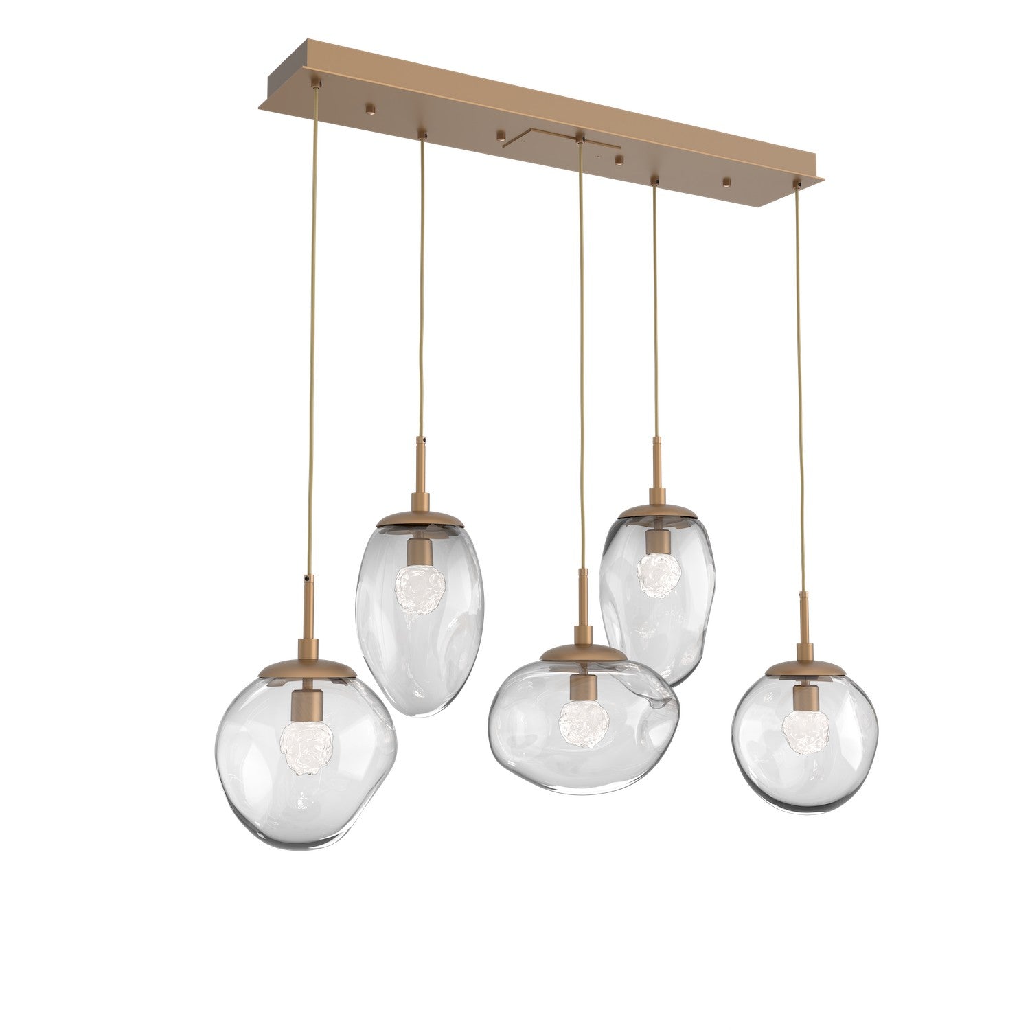 Hammerton Studio - PLB0069-05-NB-FC-C01-L3 - LED Pendant - Cosmos - Novel Brass