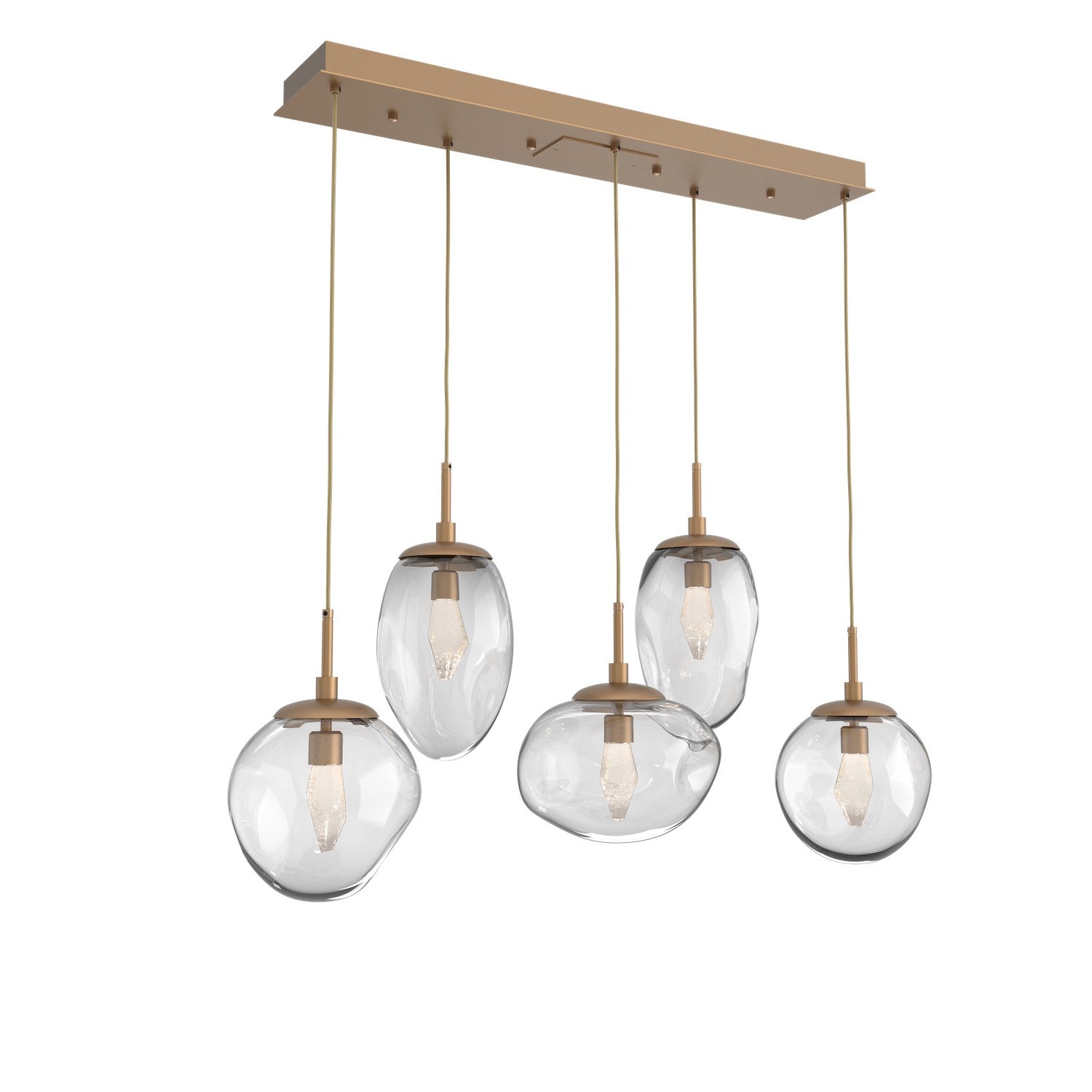 Hammerton Studio - PLB0069-05-NB-GC-C01-L1 - LED Pendant - Cosmos - Novel Brass