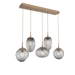 Hammerton Studio - PLB0069-05-NB-ZS-C01-L1 - LED Pendant - Cosmos - Novel Brass