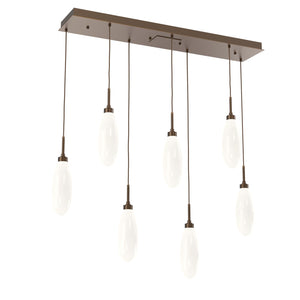 Hammerton Studio - PLB0071-07-FB-WL-C01-L3 - LED Pendant - Fiori - Flat Bronze