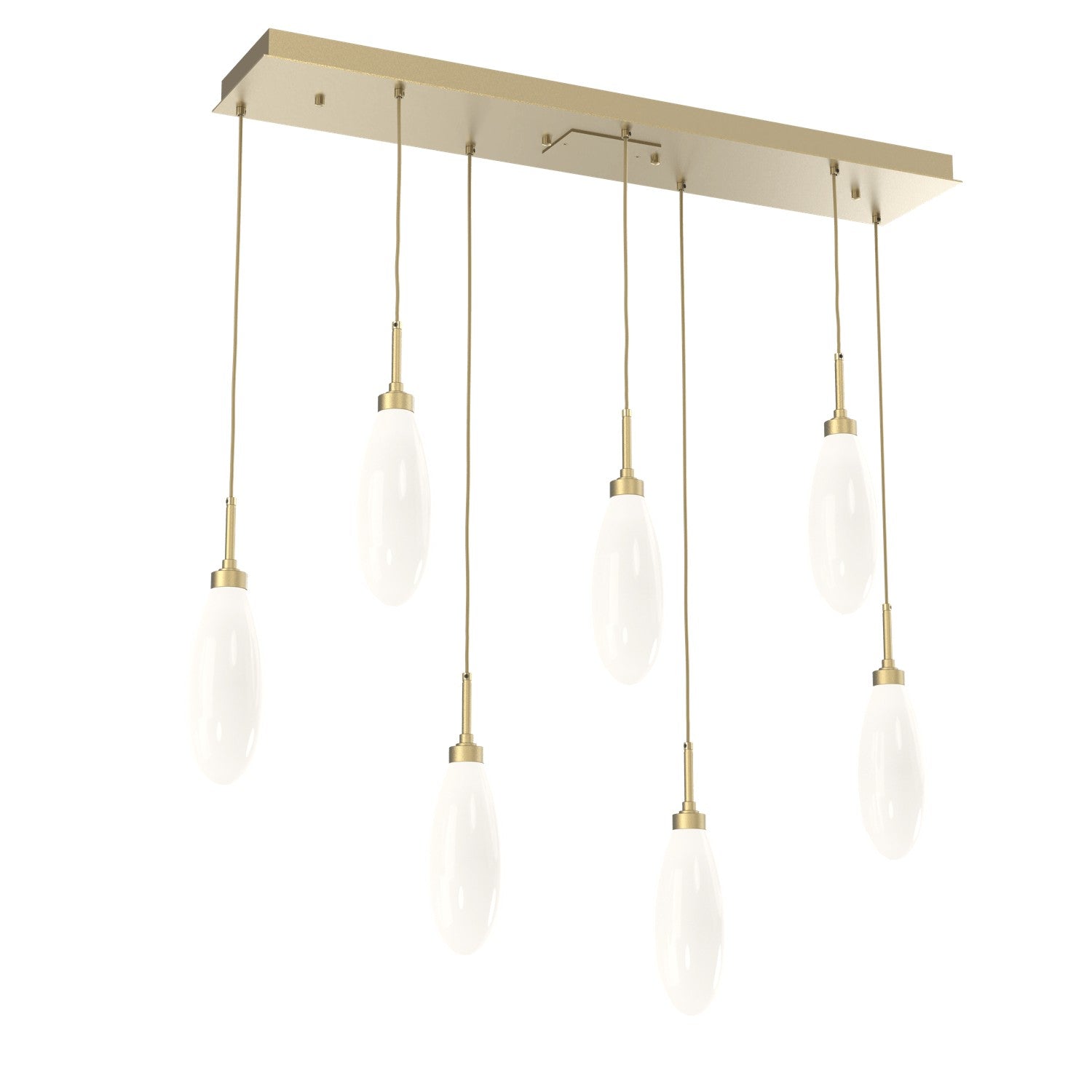 Hammerton Studio - PLB0071-07-GB-WL-C01-L3 - LED Pendant - Fiori - Gilded Brass