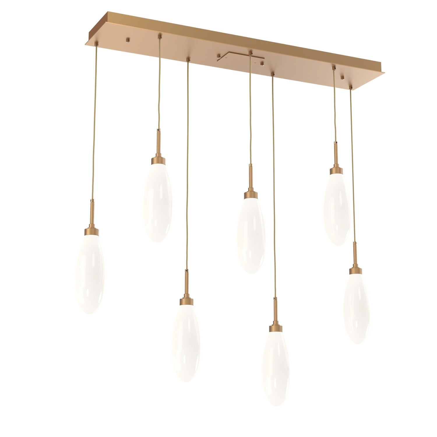 Hammerton Studio - PLB0071-07-NB-WL-C01-L3 - LED Pendant - Fiori - Novel Brass