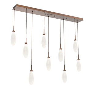 Hammerton Studio - PLB0071-09-BB-WL-C01-L3 - LED Pendant - Fiori - Burnished Bronze