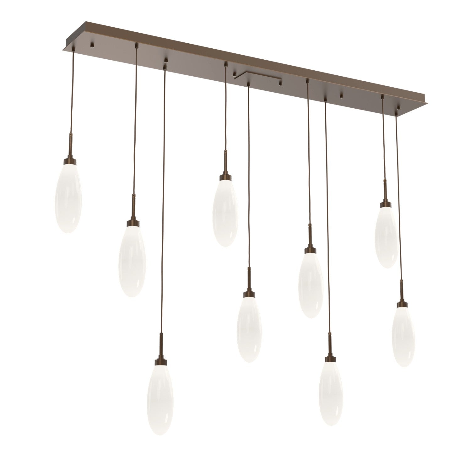Hammerton Studio - PLB0071-09-FB-WL-C01-L3 - LED Pendant - Fiori - Flat Bronze
