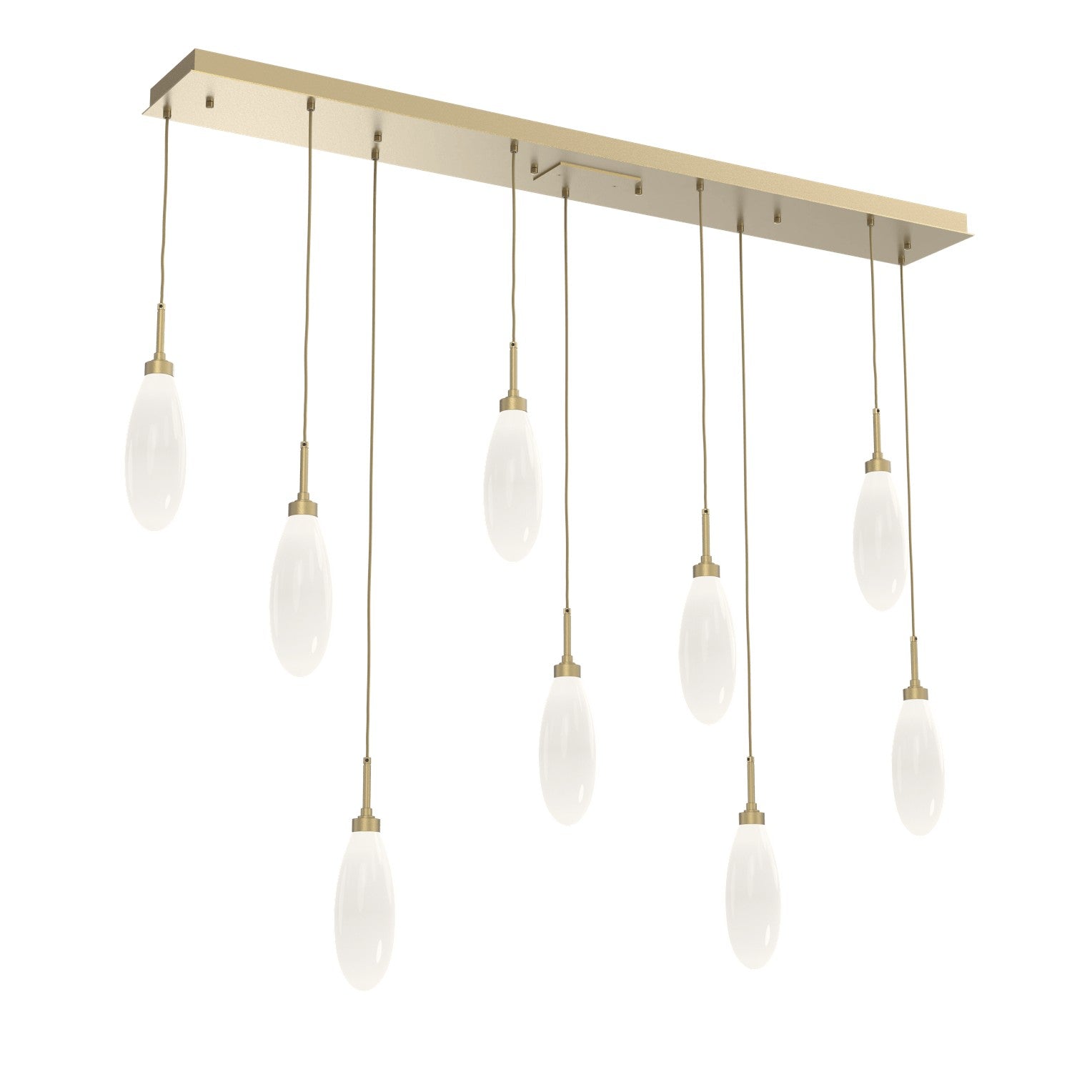 Hammerton Studio - PLB0071-09-GB-WL-C01-L3 - LED Pendant - Fiori - Gilded Brass