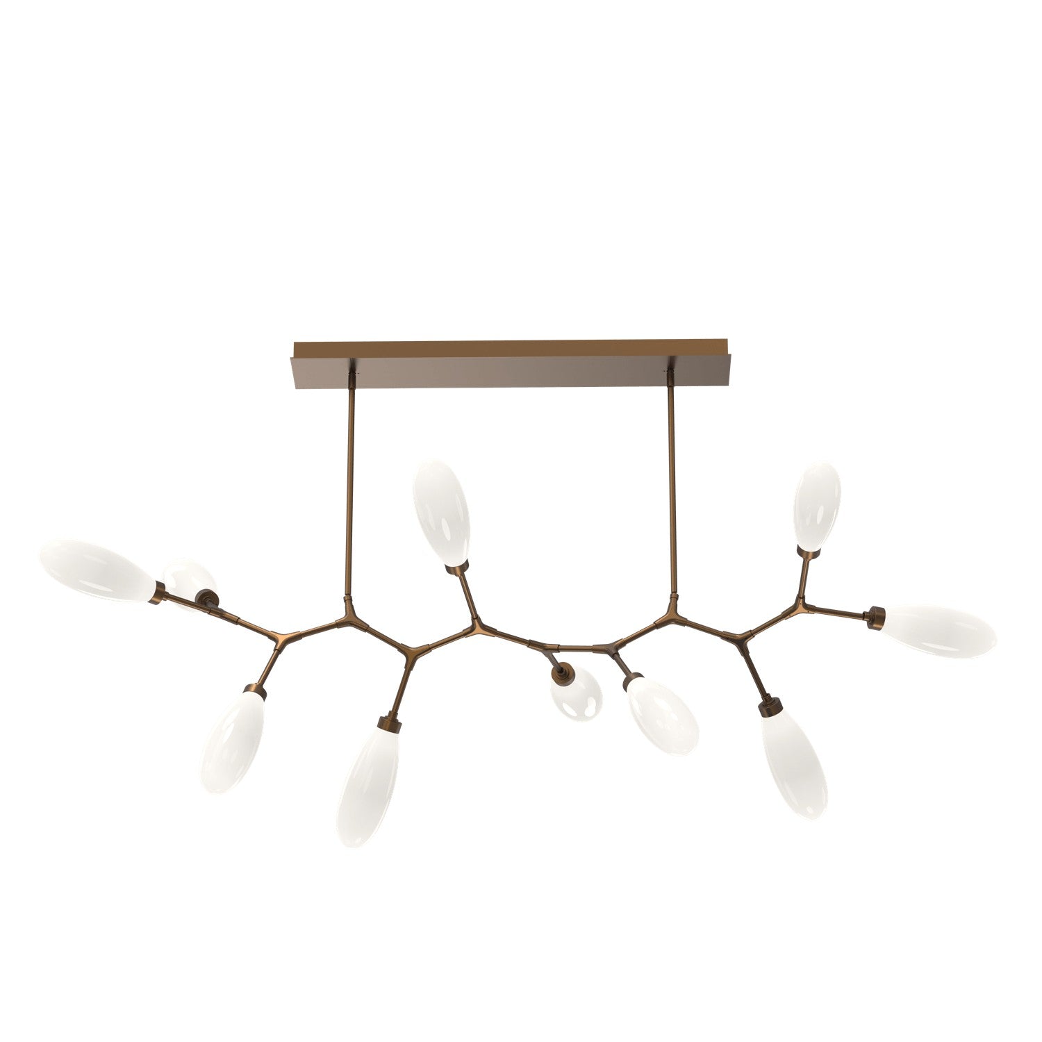 Hammerton Studio - PLB0071-BC-FB-WL-001-L3 - LED Branch - Fiori - Flat Bronze