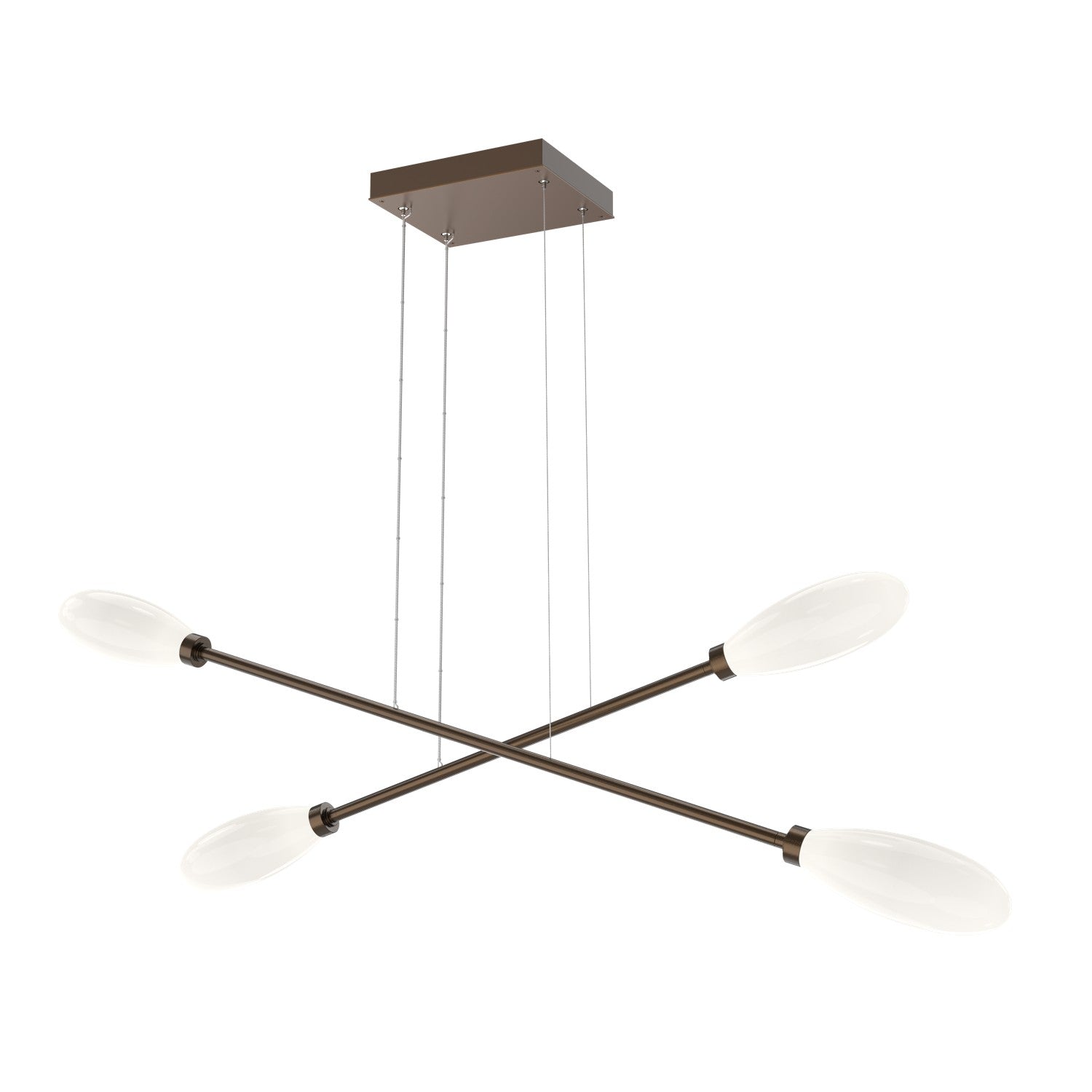 Hammerton Studio - PLB0071-M2-FB-WL-CA1-L3 - LED Lantern - Fiori - Flat Bronze