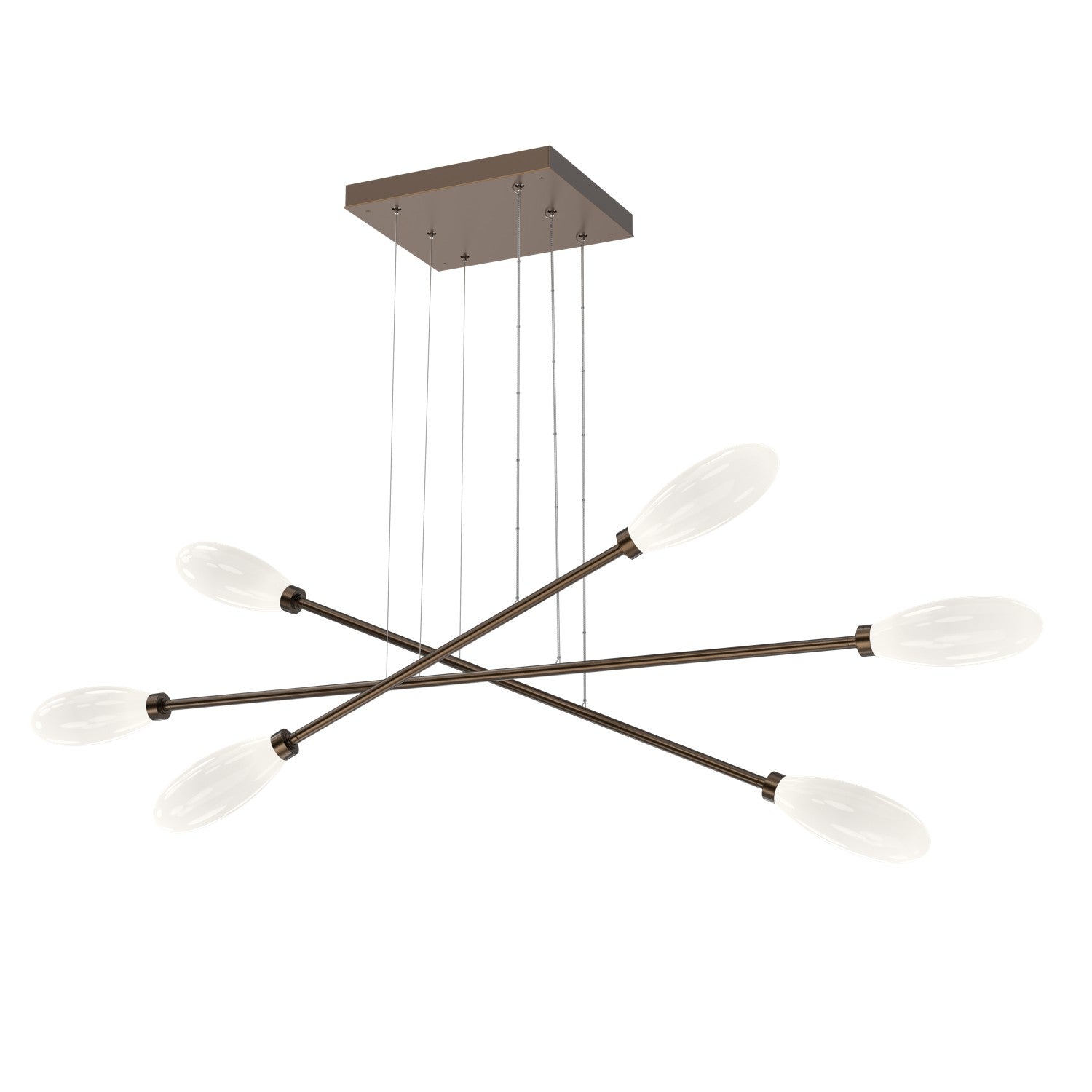Hammerton Studio - PLB0071-M3-FB-WL-CA1-L3 - LED Lantern - Fiori - Flat Bronze