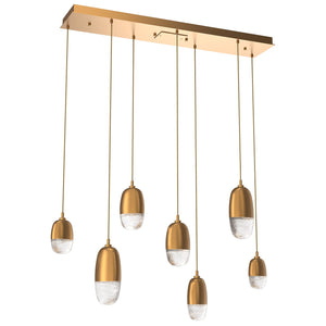 Hammerton Studio - PLB0079-07-NB-PC-C01-L1 - LED Pendant - Pebble - Novel Brass