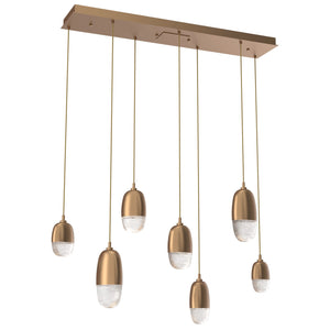 Hammerton Studio - PLB0079-07-NB-PC-C01-L3 - LED Pendant - Pebble - Novel Brass