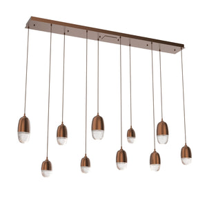 Hammerton Studio - PLB0079-09-BB-PC-C01-L3 - LED Pendant - Pebble - Burnished Bronze