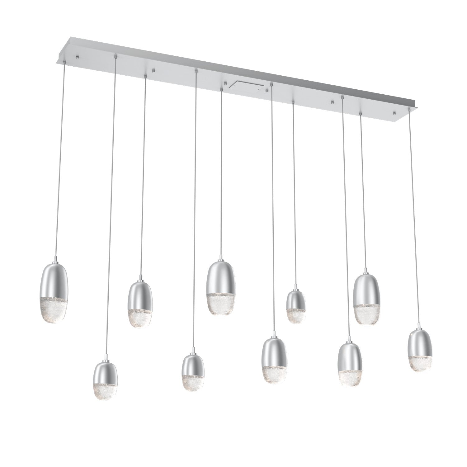 Hammerton Studio - PLB0079-09-CS-PC-C01-L3 - LED Pendant - Pebble - Classic Silver