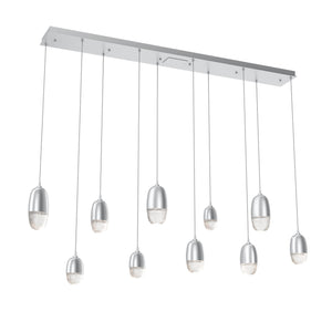 Hammerton Studio - PLB0079-09-CS-PC-C01-L3 - LED Pendant - Pebble - Classic Silver