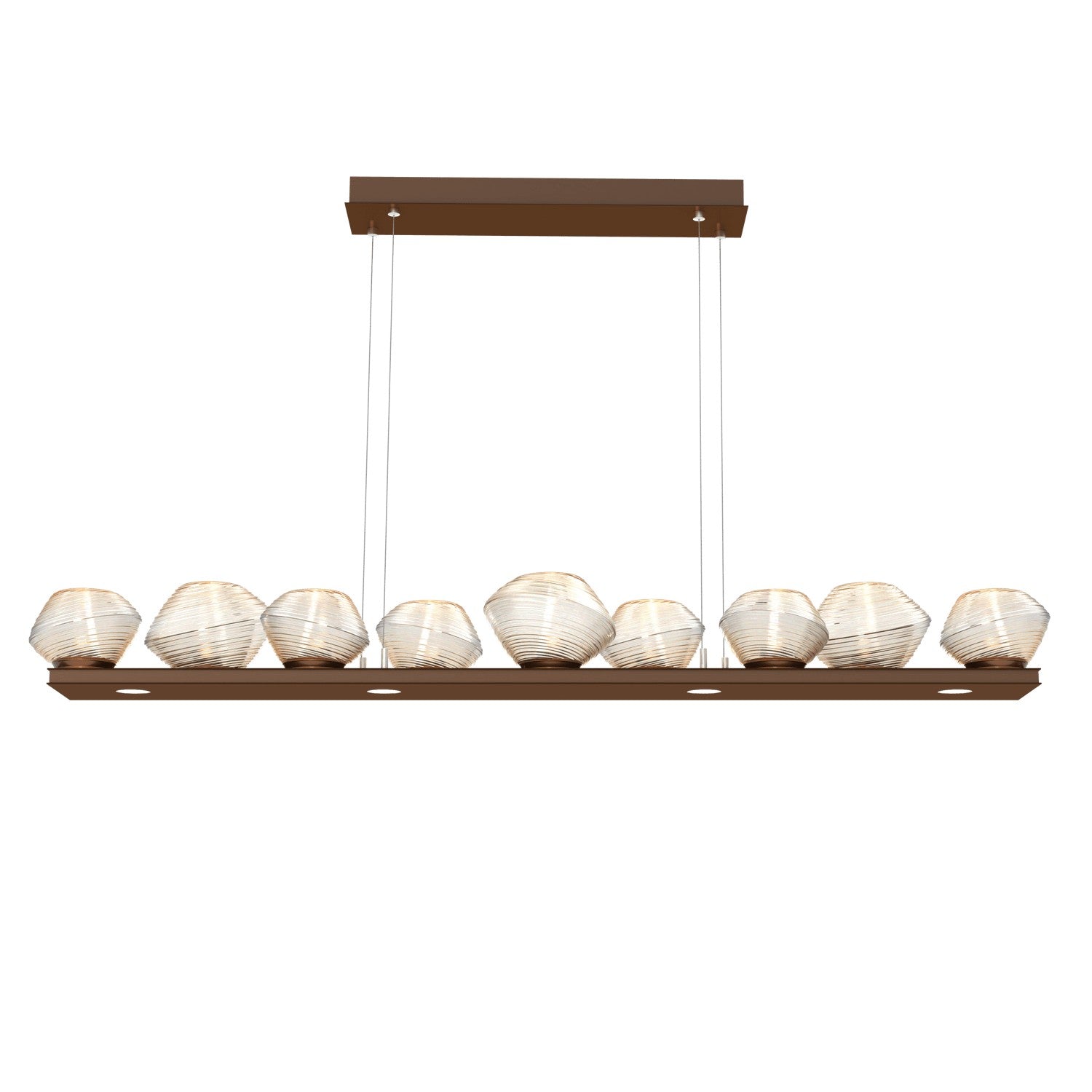 Hammerton Studio - PLB0089-0C-BB-A-CA1-L1 - LED Linear Suspension - Mesa - Burnished Bronze