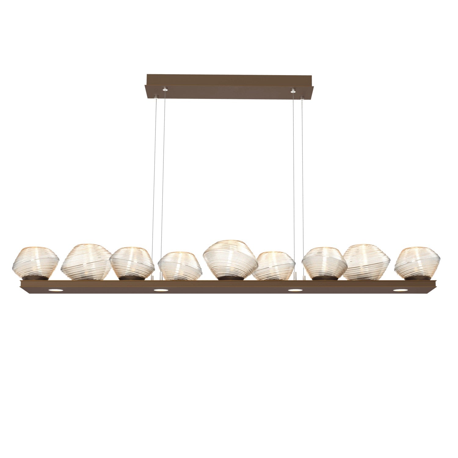 Hammerton Studio - PLB0089-0C-FB-A-CA1-L1 - LED Linear Suspension - Mesa - Flat Bronze