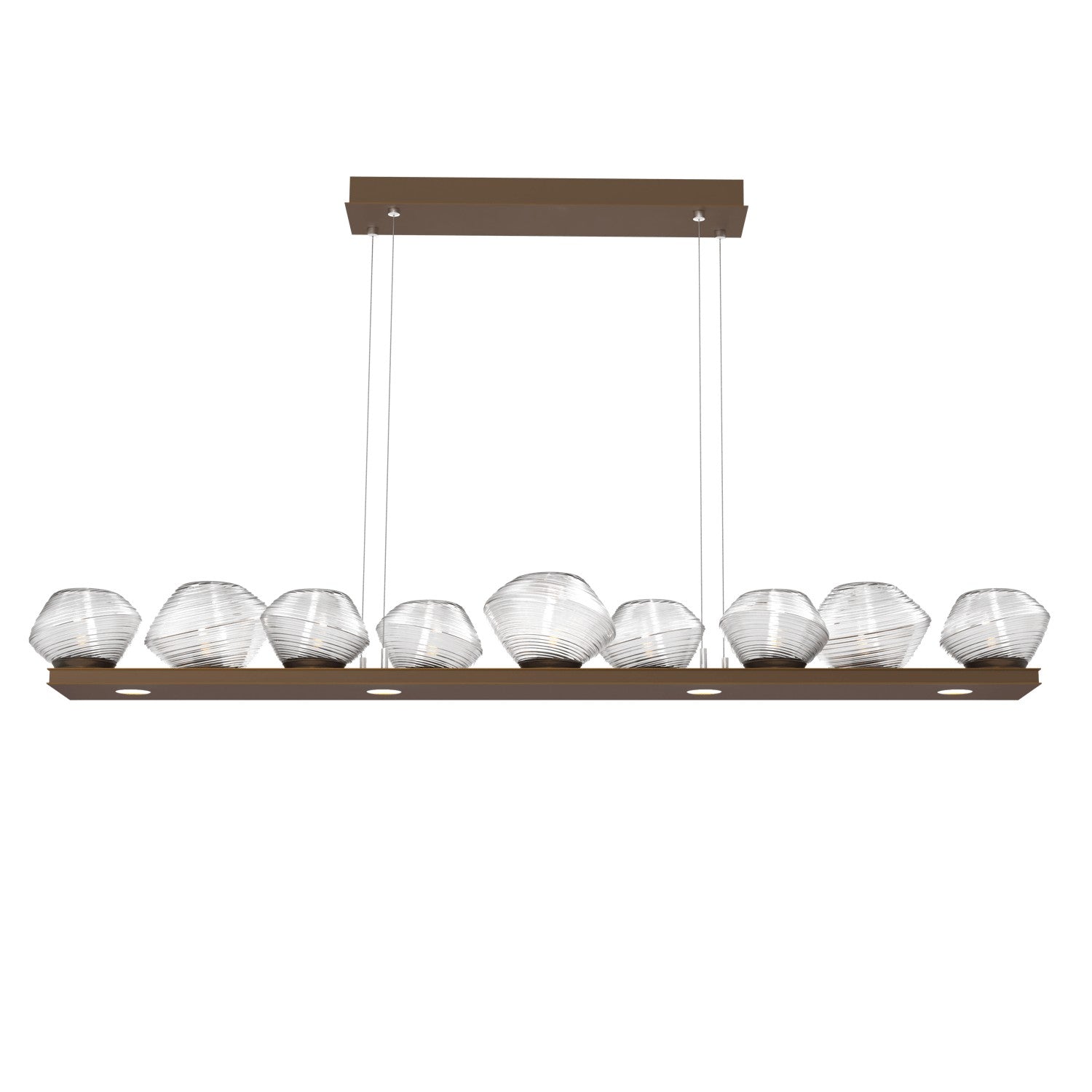 Hammerton Studio - PLB0089-0C-FB-C-CA1-L3 - LED Linear Suspension - Mesa - Flat Bronze