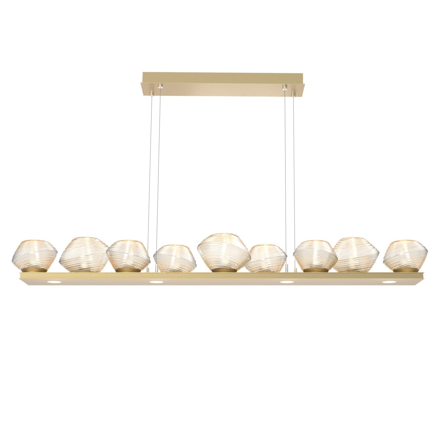 Hammerton Studio - PLB0089-0C-GB-A-CA1-L1 - LED Linear Suspension - Mesa - Gilded Brass
