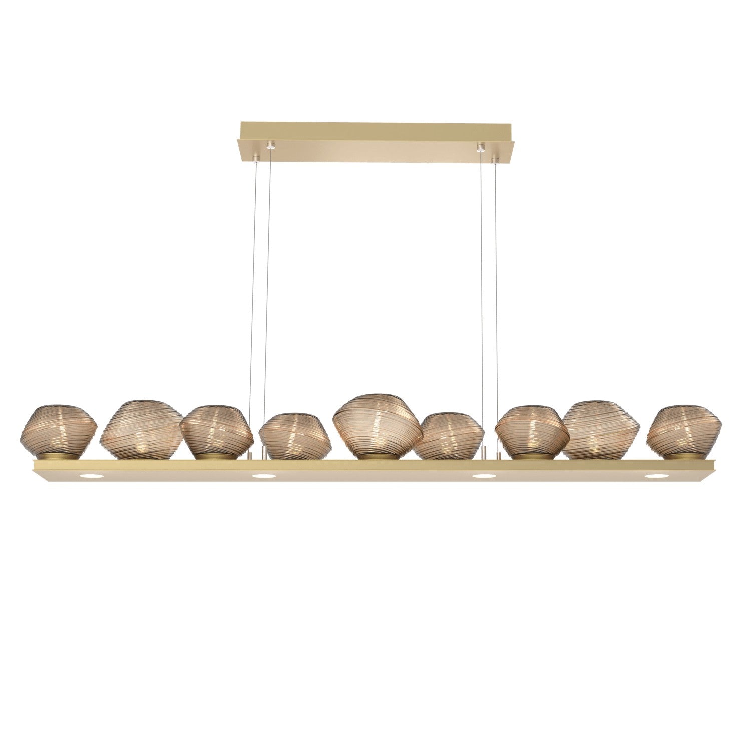 Hammerton Studio - PLB0089-0C-GB-B-CA1-L1 - LED Linear Suspension - Mesa - Gilded Brass