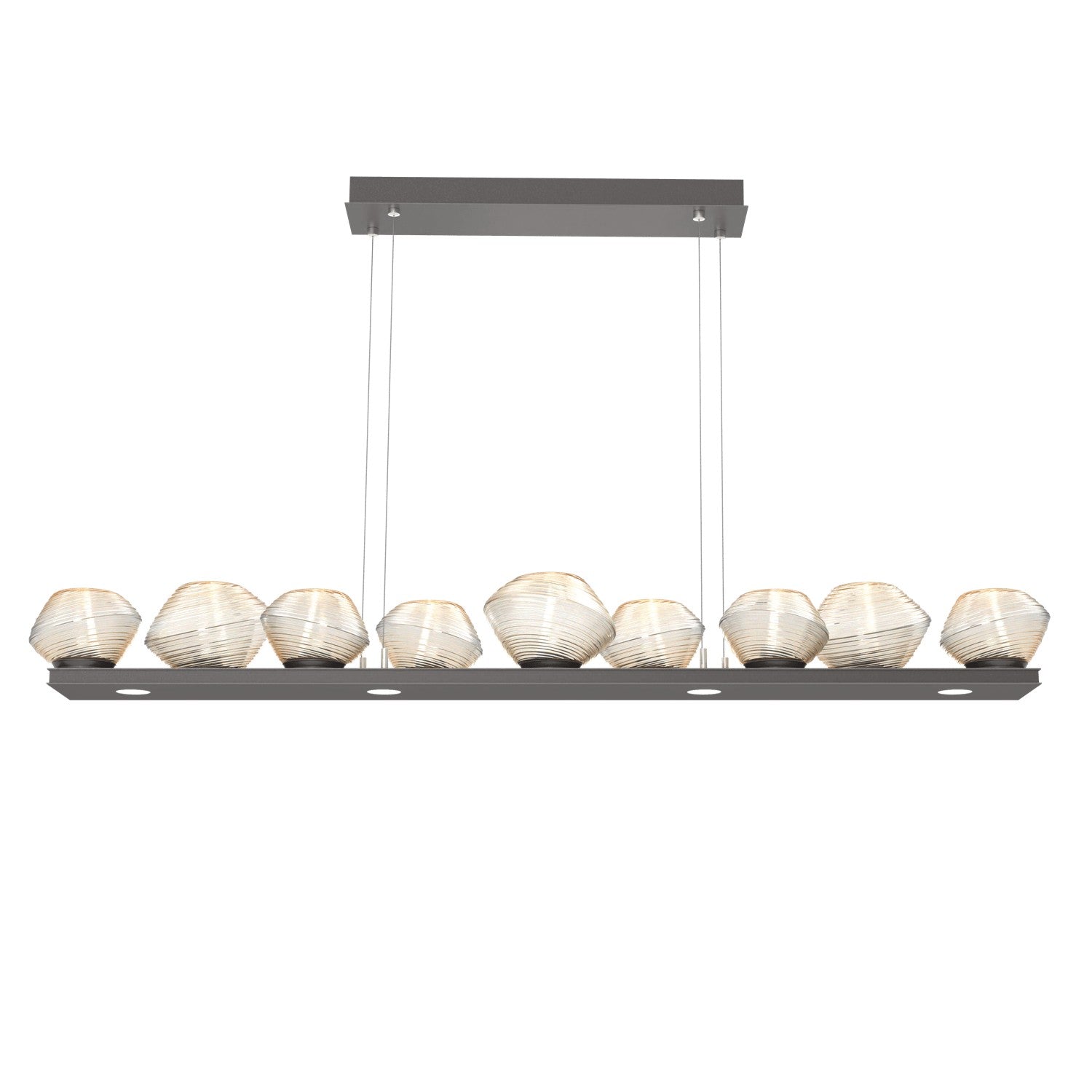 Hammerton Studio - PLB0089-0C-GP-A-CA1-L3 - LED Linear Suspension - Mesa - Graphite