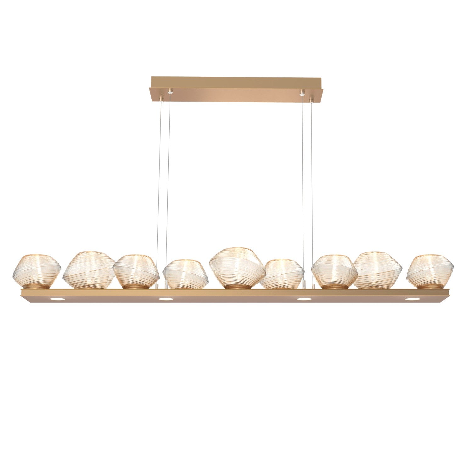 Hammerton Studio - PLB0089-0C-NB-A-CA1-L3 - LED Linear Suspension - Mesa - Novel Brass