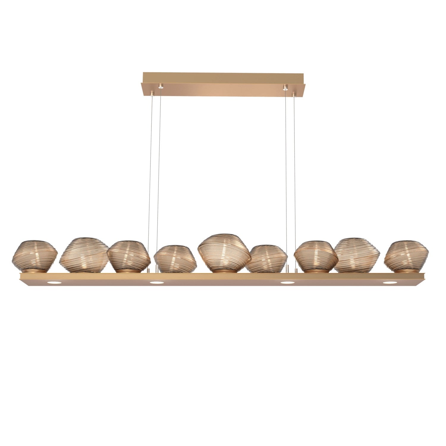 Hammerton Studio - PLB0089-0C-NB-B-CA1-L1 - LED Linear Suspension - Mesa - Novel Brass