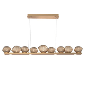 Hammerton Studio - PLB0089-0C-NB-B-CA1-L3 - LED Linear Suspension - Mesa - Novel Brass