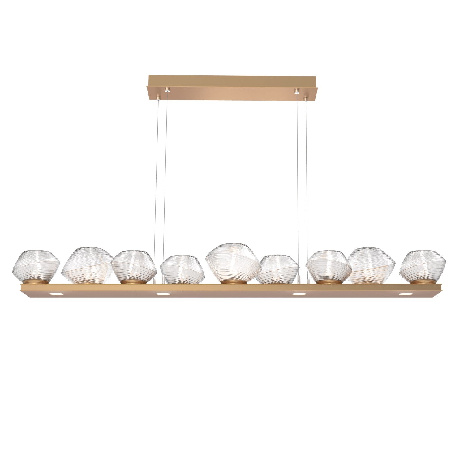 Hammerton Studio - PLB0089-0C-NB-C-CA1-L3 - LED Linear Suspension - Mesa - Novel Brass